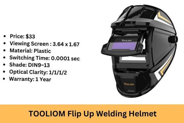 TOOLIOM Flip Up Welding Helmet