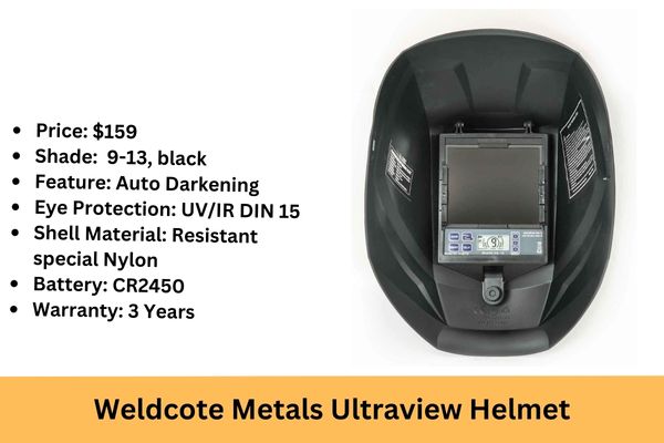 Weldcote Metals Ultraview Helmet