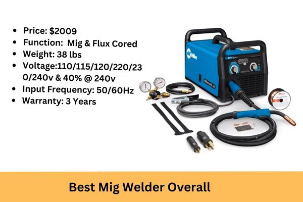 best mig welder overall Millermatic